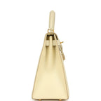 Vintage Hermes Kelly Sellier 28 Parchemin Box Gold Hardware