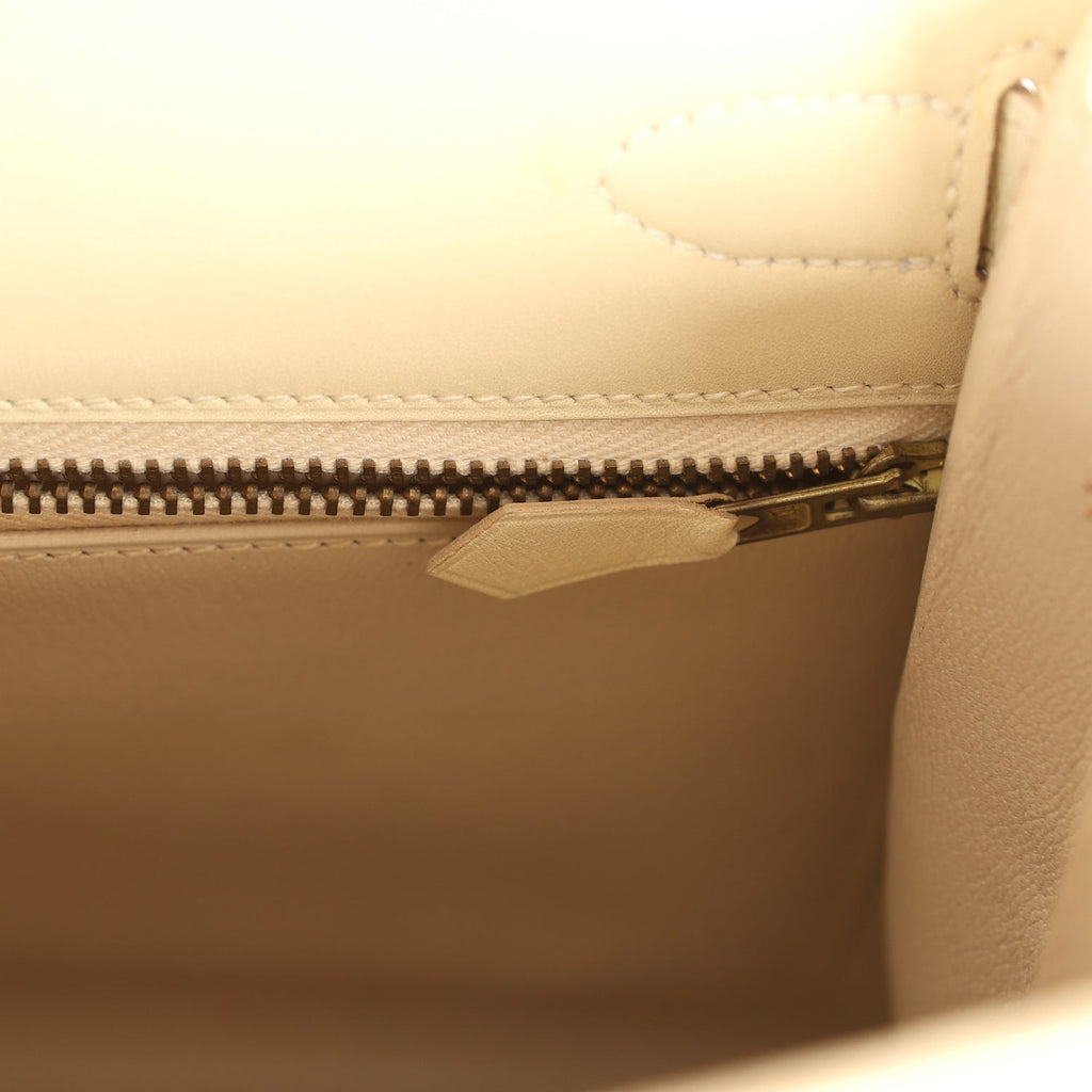 Vintage Hermes Kelly Sellier 28 Parchemin Box Gold Hardware