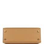 Hermes Kelly Sellier 25 Biscuit Verso Madame Gold Hardware