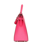 Hermes Candy Kelly Sellier 32 Rose Tyrien Epsom Palladium Hardware