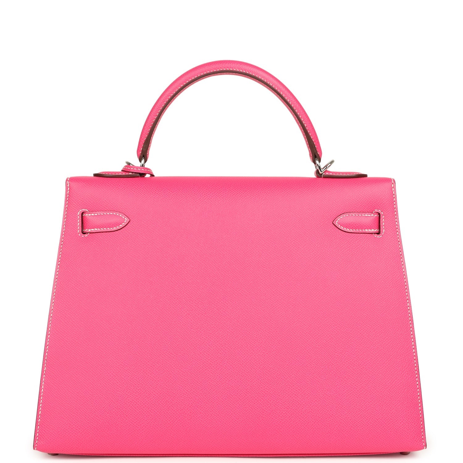Hermes Candy Kelly Sellier 32 Rose Tyrien Epsom Palladium Hardware
