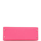 Hermes Candy Kelly Sellier 32 Rose Tyrien Epsom Palladium Hardware