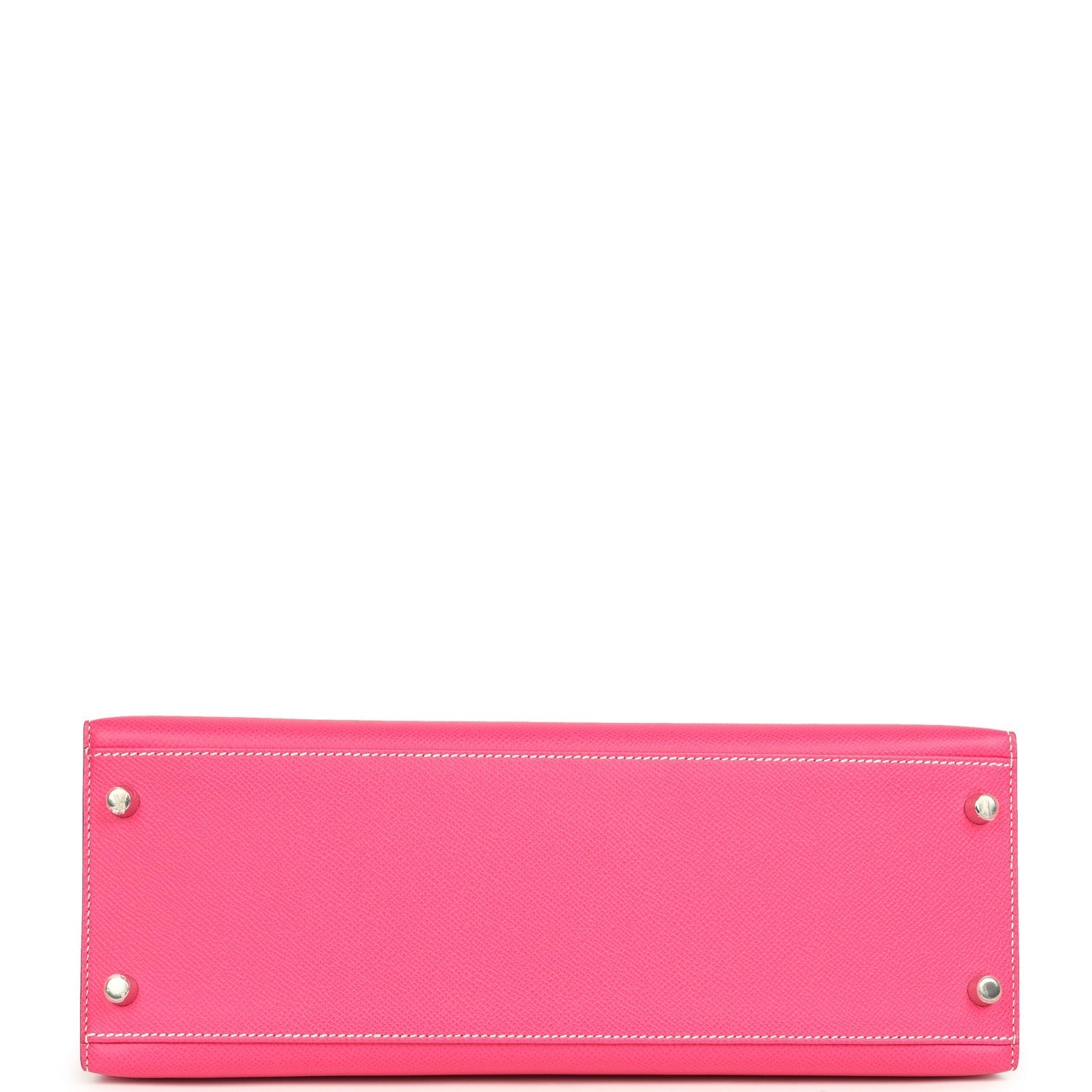 Hermes Candy Kelly Sellier 32 Rose Tyrien Epsom Palladium Hardware