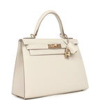 Hermes Kelly Sellier 28 Craie Epsom Gold Hardware