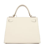 Hermes Kelly Sellier 28 Craie Epsom Gold Hardware