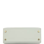 Hermes Kelly Sellier 25 Bleu Glacier Epsom Gold Hardware