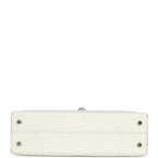 Hermes Kelly Sellier 20 Creme Chantilly Matte Alligator Palladium Hardware