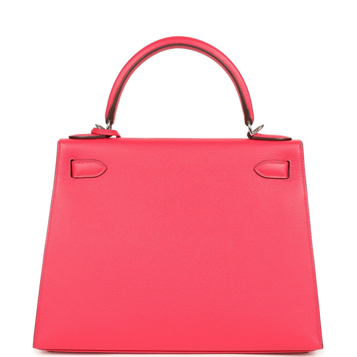 Hermes Kelly Sellier 28 Rose Extreme Epsom Palladium Hardware