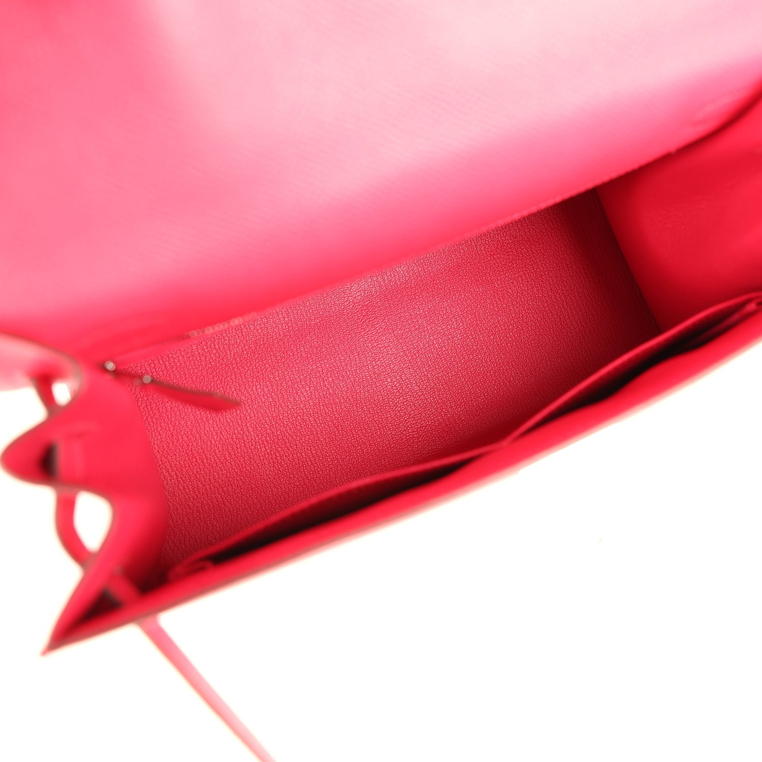 Hermes Kelly Sellier 28 Rose Extreme Epsom Palladium Hardware