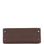 Hermes Kelly Sellier 25 Rouge Sellier Epsom Palladium Hardware