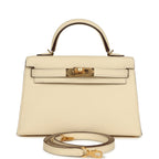 Hermes Kelly Sellier 20 Nata Epsom Gold Hardware