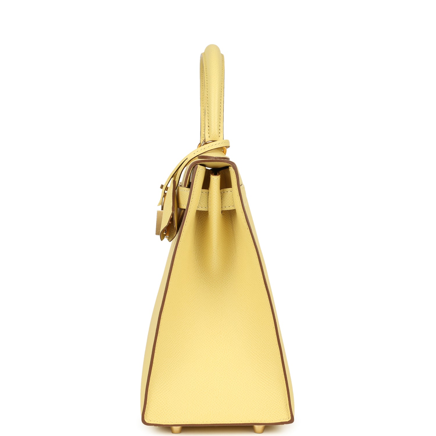 Hermes Kelly Sellier 28 Jaune Poussin Epsom Gold Hardware