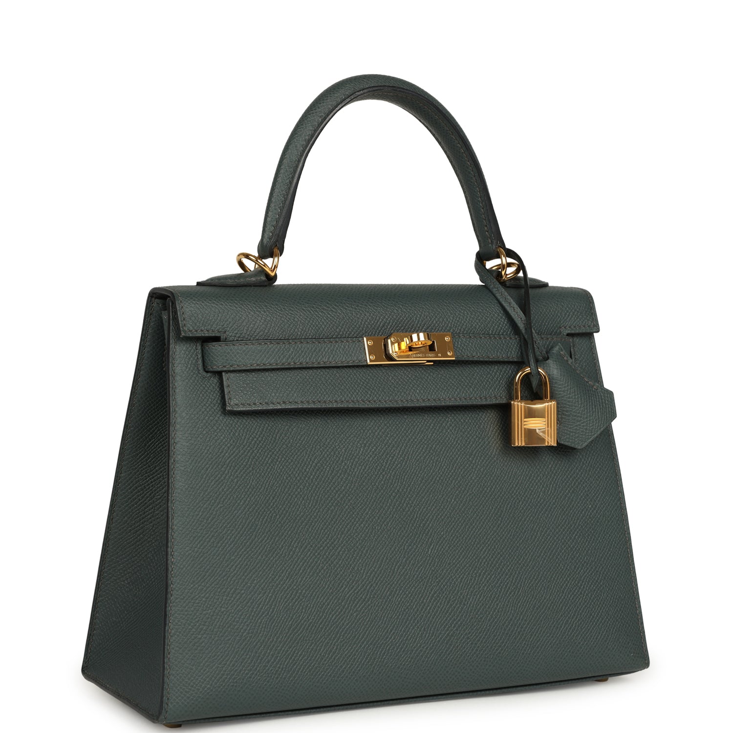 Hermes Kelly Sellier 25 Bleu Orage Epsom Gold Hardware