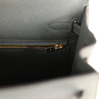 Hermes Kelly Sellier 25 Bleu Orage Epsom Gold Hardware