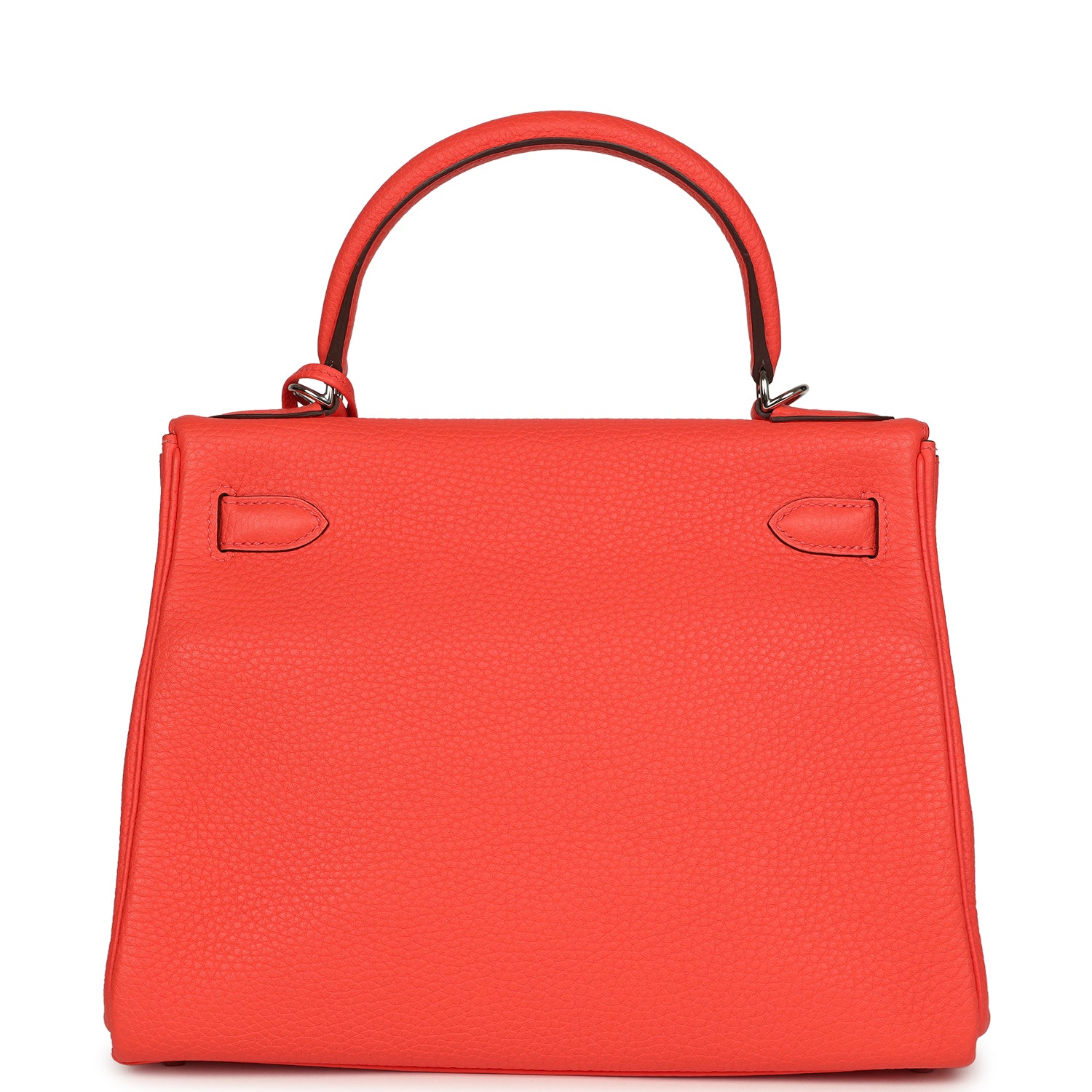 Hermes Kelly Retourne 28 Rose Texas Clemence Palladium Hardware