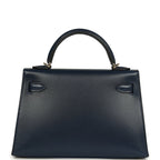 Hermes Kelly Sellier 20 Bleu Abysse Box Permabrass Hardware