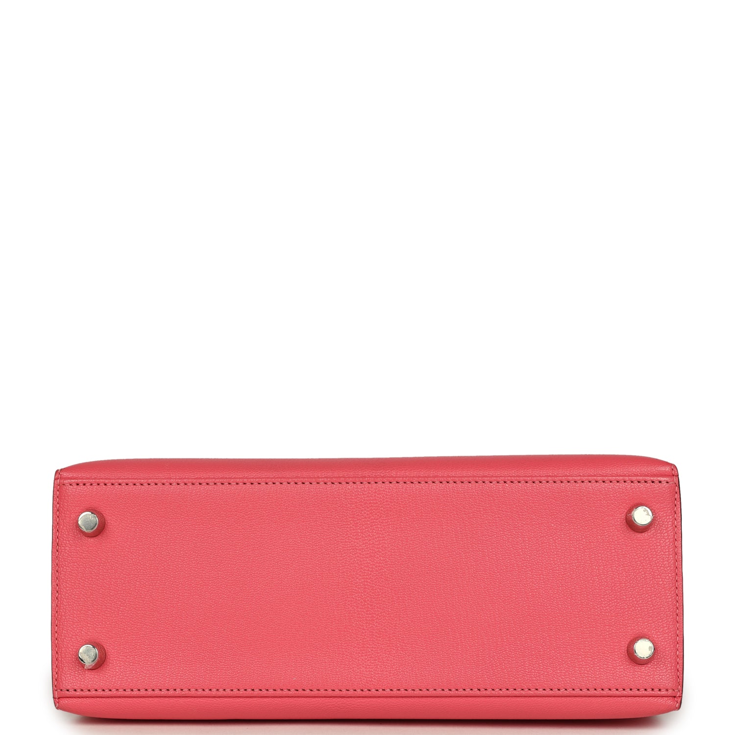 Hermes Kelly Sellier 25 Rose Lipstick Chevre Mysore Palladium Hardware
