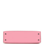 Hermes Kelly Sellier 20 Bubblegum Epsom Palladium Hardware