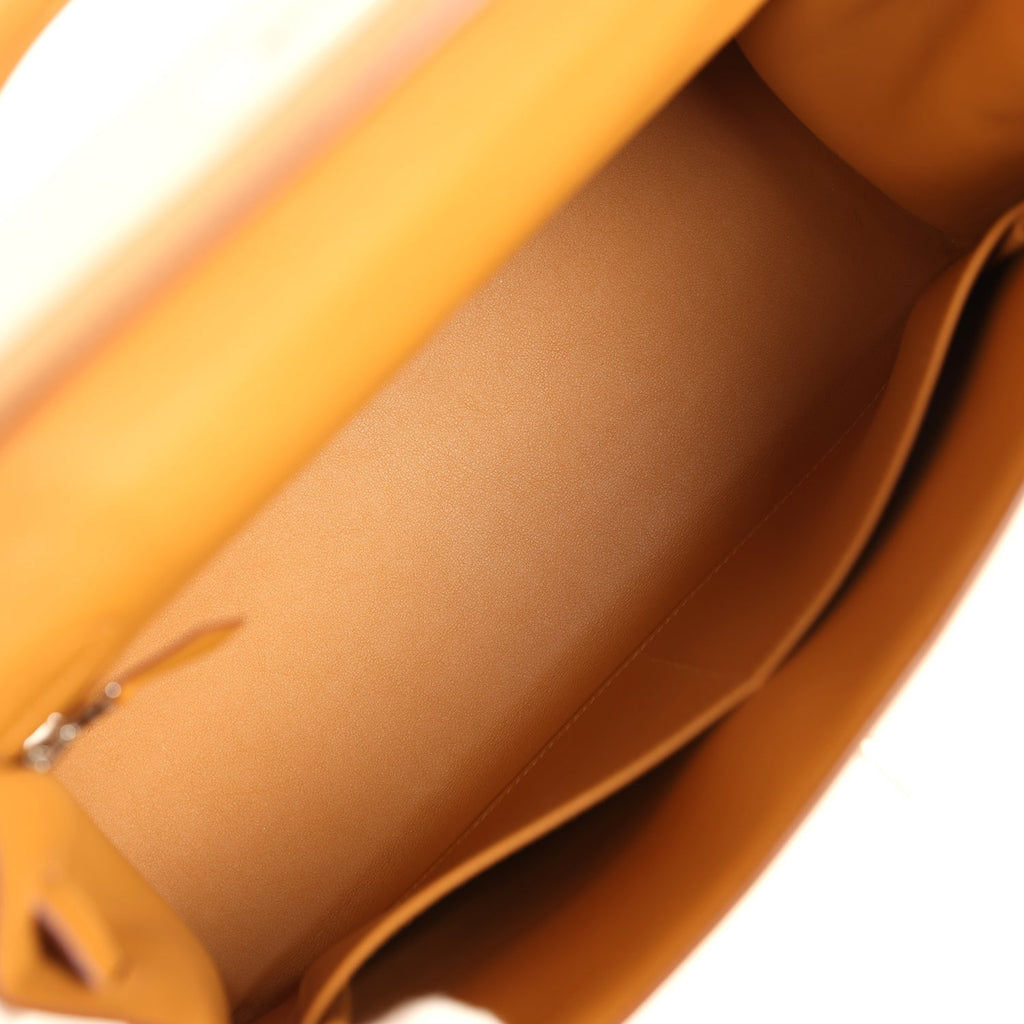 Hermes Kelly Sellier 28 Beige & Ecru Toile H Canvas and Sesame Swift Palladium Hardware