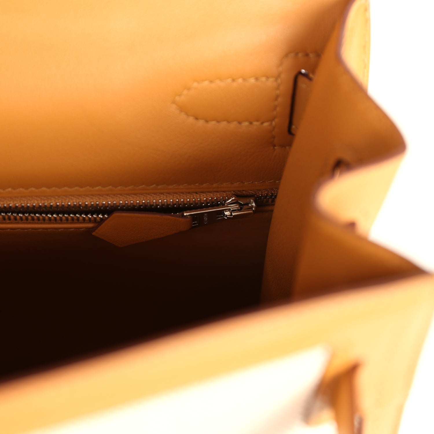 Hermes Kelly Sellier 28 Beige & Ecru Toile H Canvas and Sesame Swift Palladium Hardware