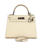 Hermes Kelly Sellier 28 Nata Epsom Palladium Hardware