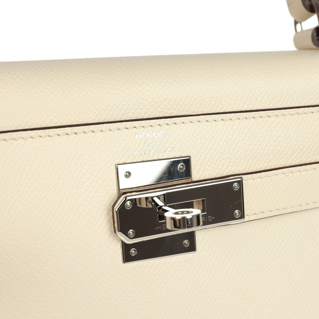 Hermes Kelly Sellier 28 Nata Epsom Palladium Hardware