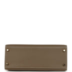 Hermes Kelly Sellier 28 Etoupe Epsom Gold Hardware