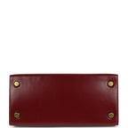 Vintage Hermes Kelly Sellier 20 Rouge H Box Gold Hardware