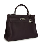 Hermes Kelly Retourne 35 Raisin Togo Palladium Hardware