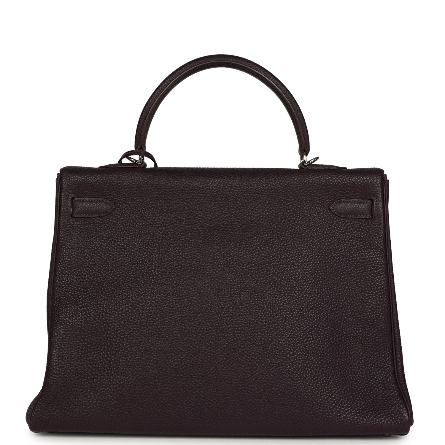Hermes Kelly Retourne 35 Raisin Togo Palladium Hardware