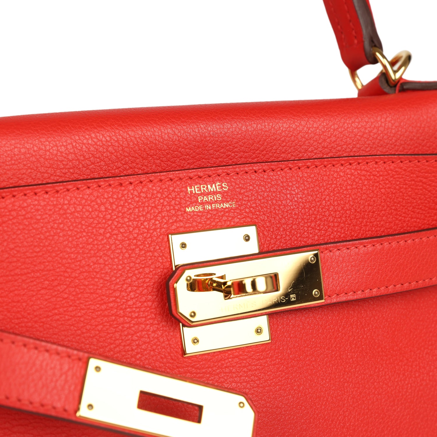 Hermes Kelly Retourne 28 Rouge Tomate Evercolor Gold Hardware