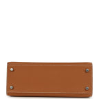 Hermes Kelly Sellier 25 Gold Epsom Palladium Hardware