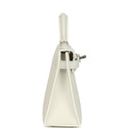 Hermes Kelly Sellier 20 New White Epsom Palladium Hardware