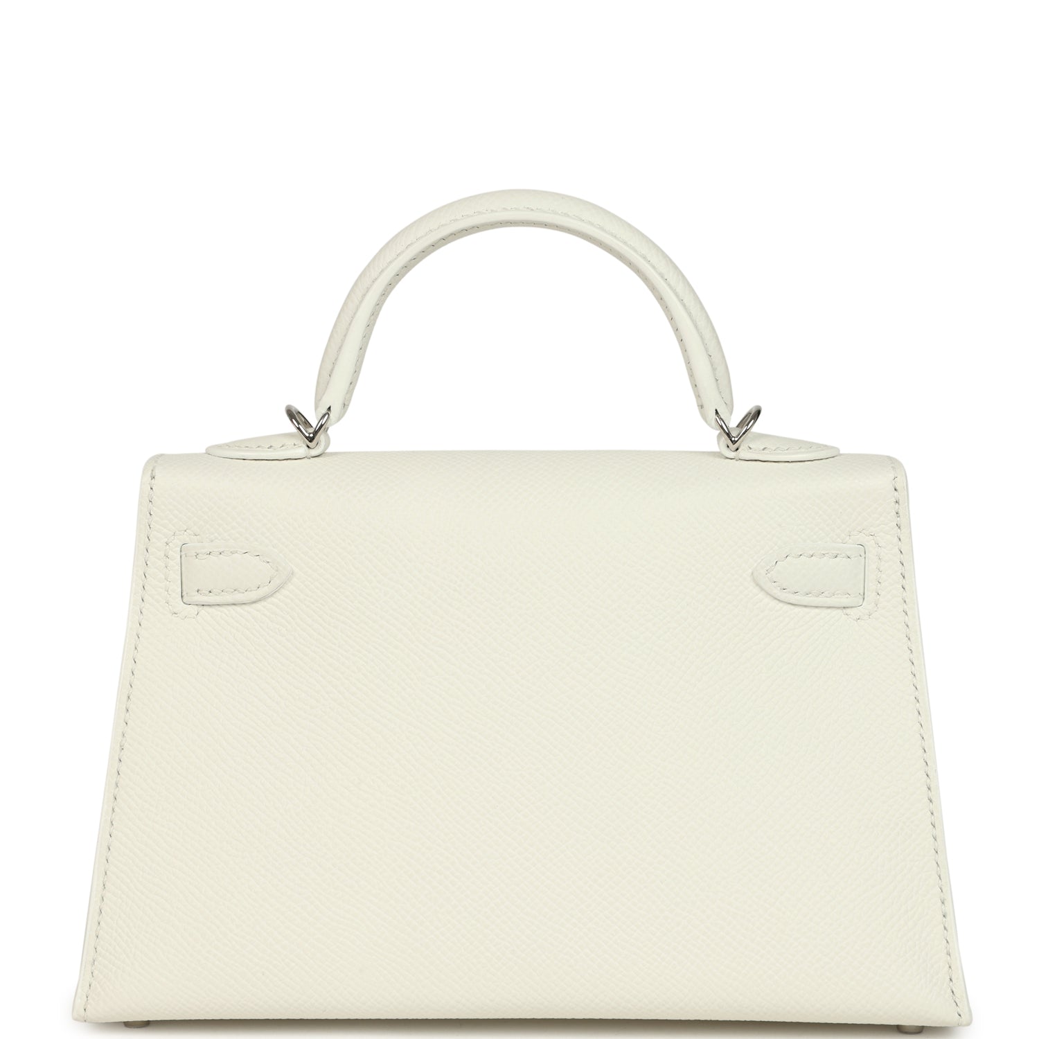 Hermes Kelly Sellier 20 New White Epsom Palladium Hardware