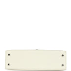 Hermes Kelly Sellier 20 New White Epsom Palladium Hardware
