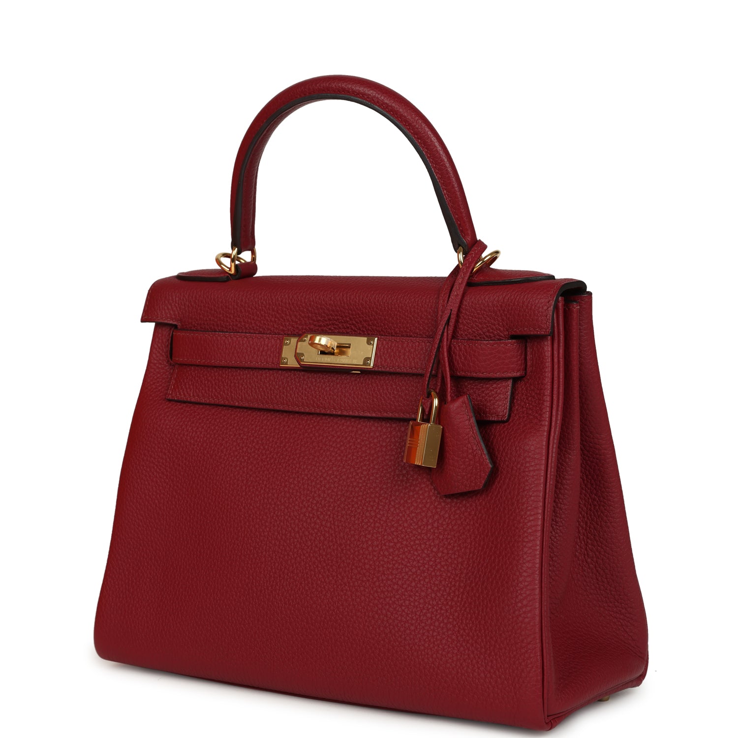 Hermes Kelly Retourne 28 Rouge Grenat Togo Gold Hardware