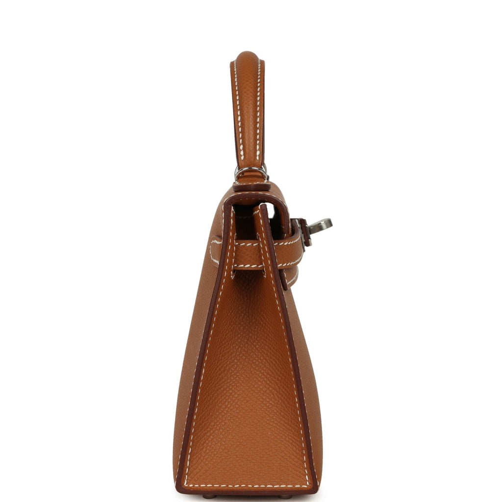 Hermes Kelly Sellier 20 Gold Epsom Palladium Hardware