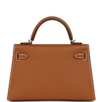 Hermes Kelly Sellier 20 Gold Epsom Palladium Hardware