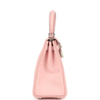 Hermes Kelly Retourne 25 Rose Sakura Swift Palladium Hardware
