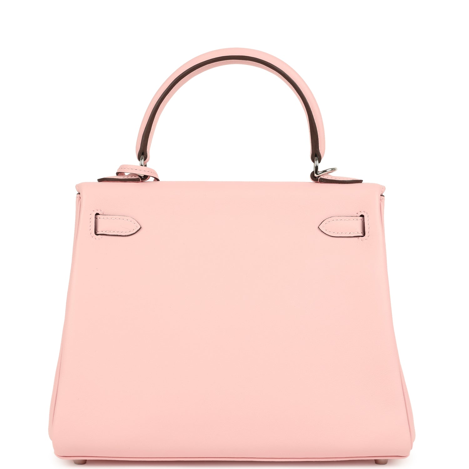 Hermes Kelly Retourne 25 Rose Sakura Swift Palladium Hardware