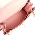 Hermes Kelly Retourne 25 Rose Sakura Swift Palladium Hardware