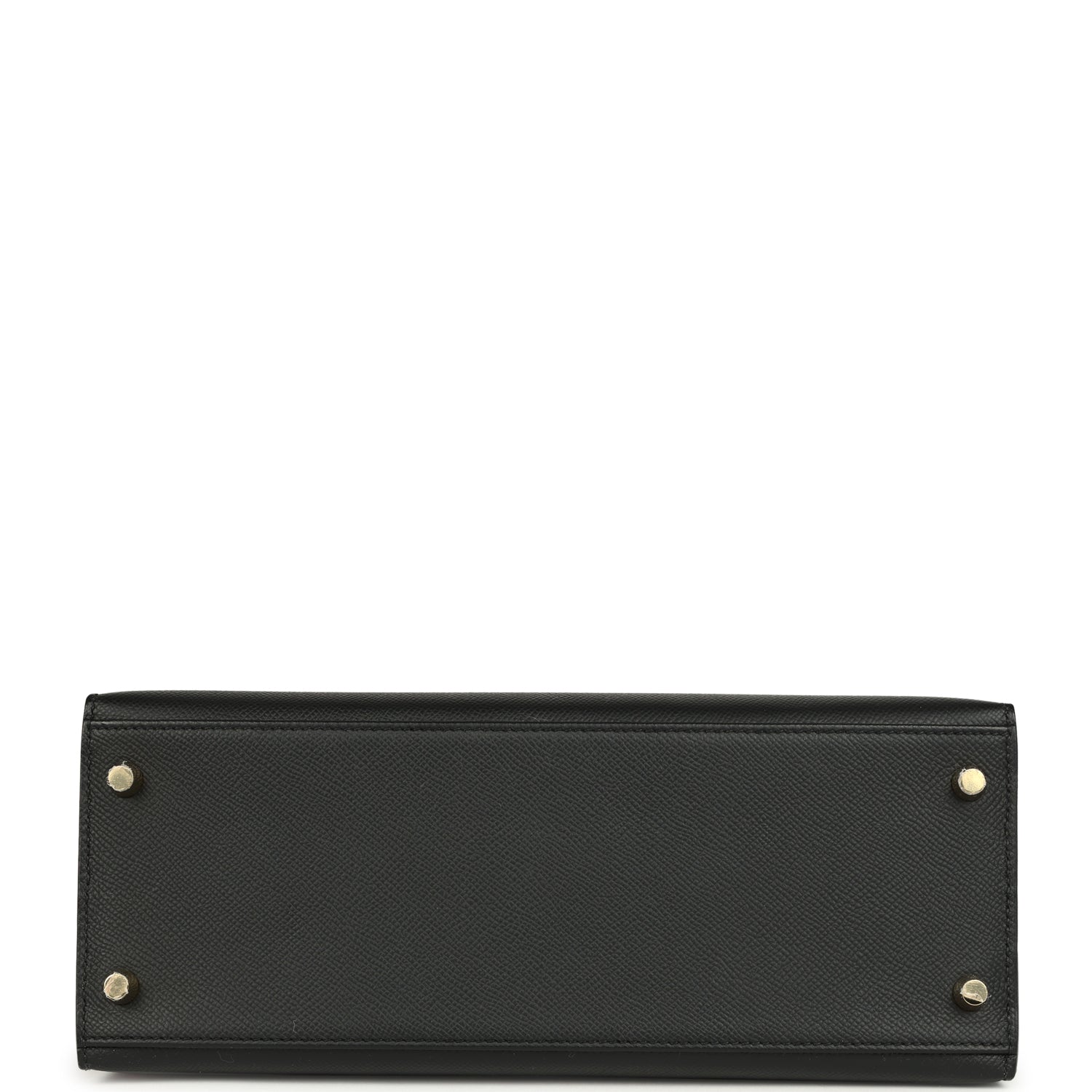 Hermes Kelly Sellier 28 Black Epsom Gold Hardware