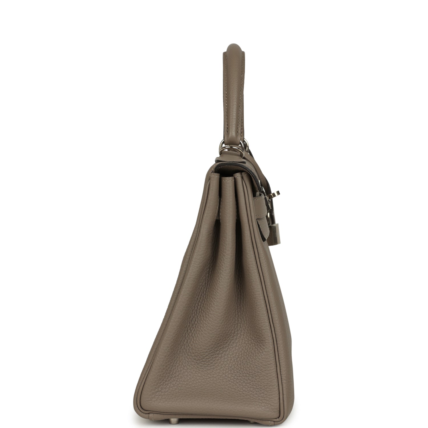 Hermes Kelly Retourne 28 Gris Asphalt Togo Palladium Hardware