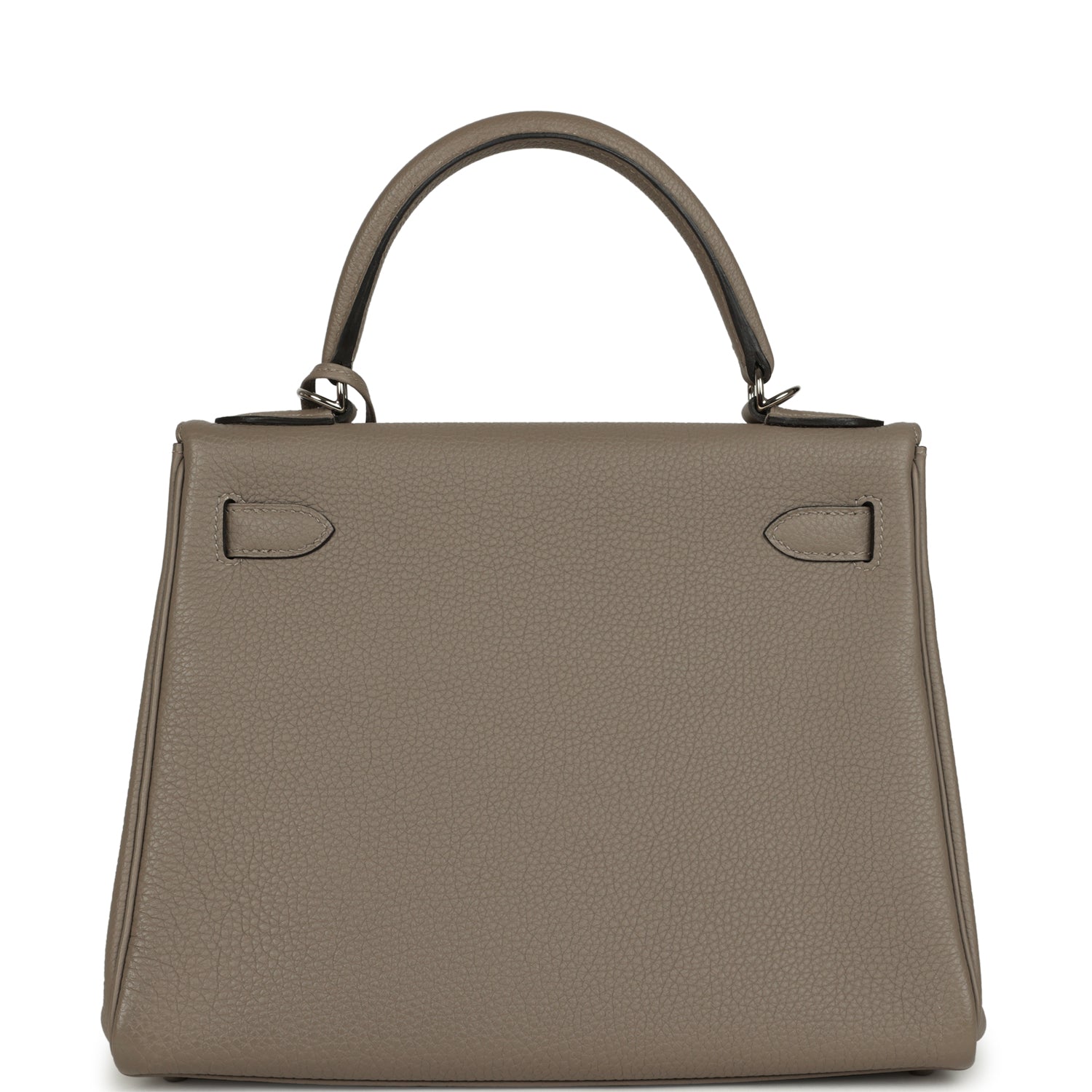 Hermes Kelly Retourne 28 Gris Asphalt Togo Palladium Hardware