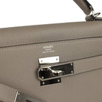 Hermes Kelly Retourne 28 Gris Asphalt Togo Palladium Hardware