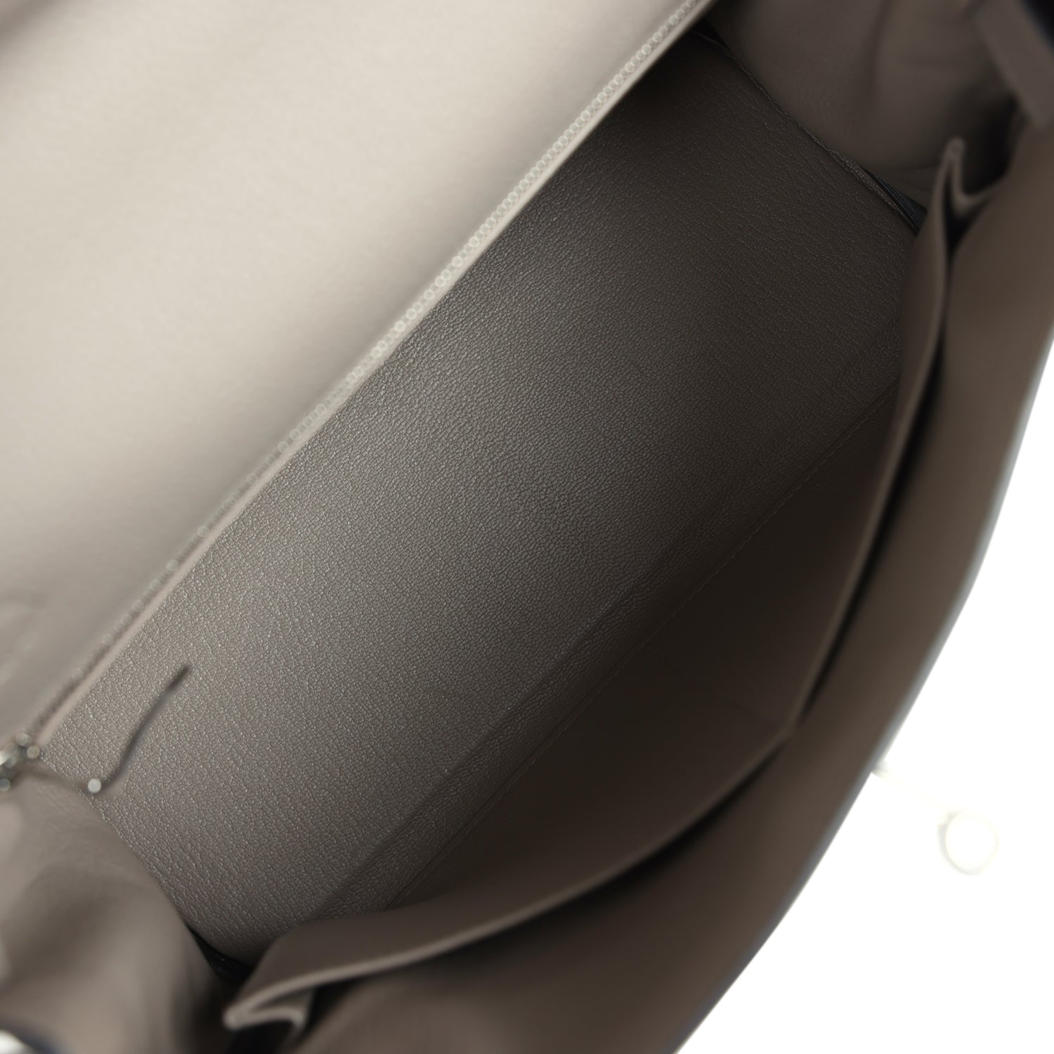 Hermes Kelly Retourne 28 Gris Asphalt Togo Palladium Hardware