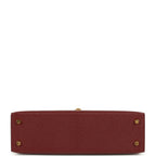 Hermes Special Order (HSS) Kelly Sellier 20 Rouge H Verso Chevre Mysore Gold Hardware
