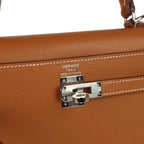 Hermes Kelly Sellier 25 Gold Epsom Palladium Hardware
