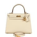 Hermes Kelly Sellier 25 Nata Epsom Gold Hardware