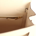 Hermes Kelly Sellier 25 Nata Epsom Gold Hardware